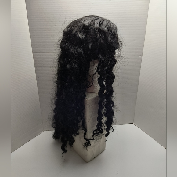 Women\'s Wave Curl Wig Synthetic Black main image 5